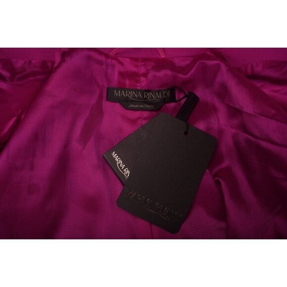 Marina Rinaldi Womens Double Breasted Blazer Caraibi Jacket Sz 14 Fuchsia Pink - Picture 6 of 10